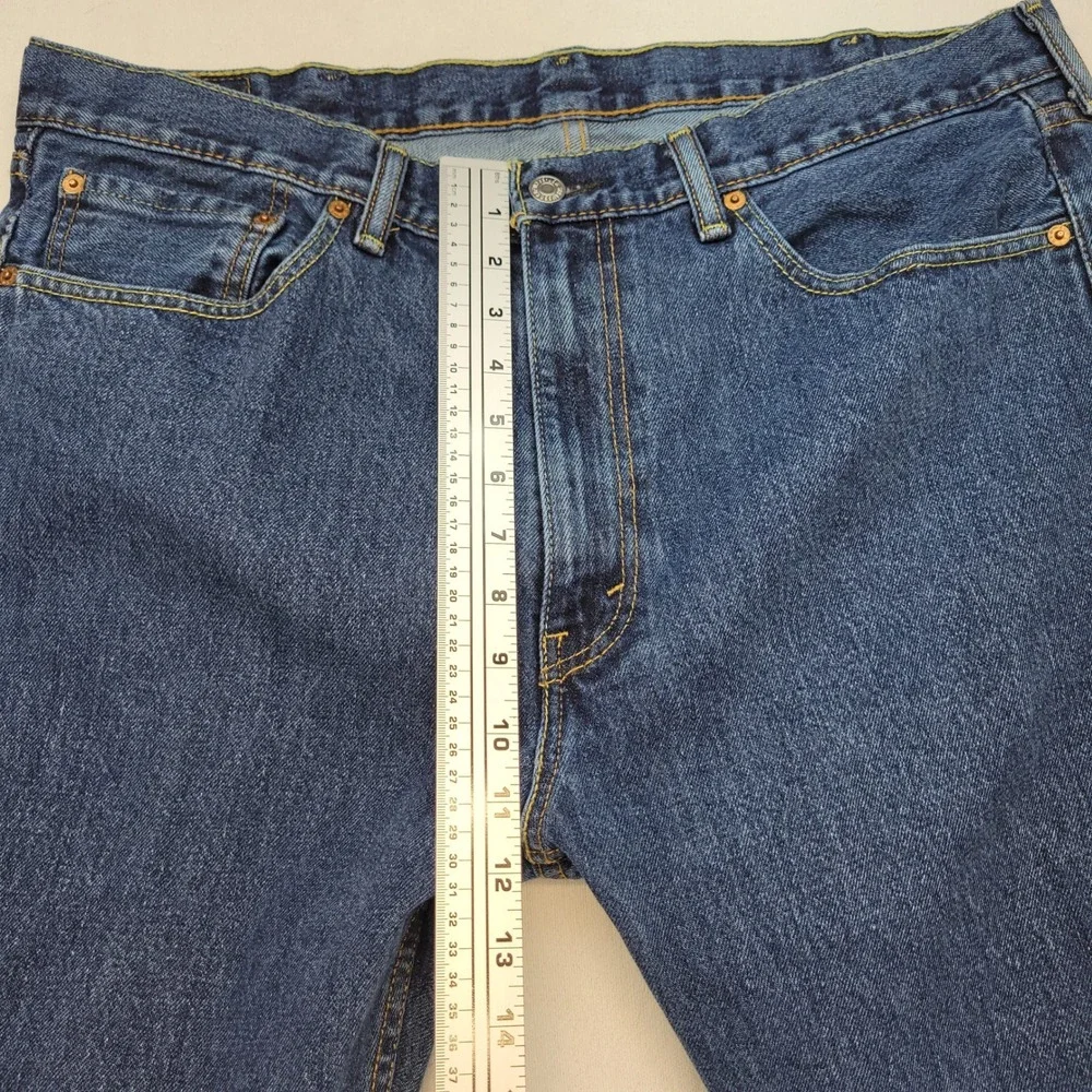 Levi's‎ 505 Jeans Mens 38x30 Blue Regular Straight Medium Wash Denim